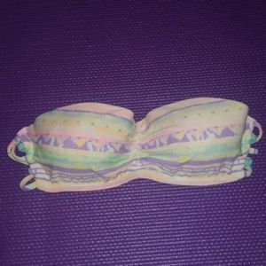 Striped Bandeau Bathing Suit Top